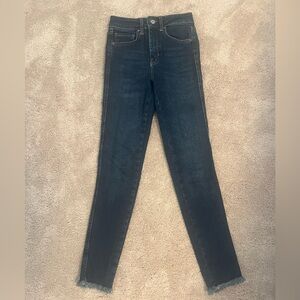 Free People “We the Free” Skinny Jean with Fray Edge